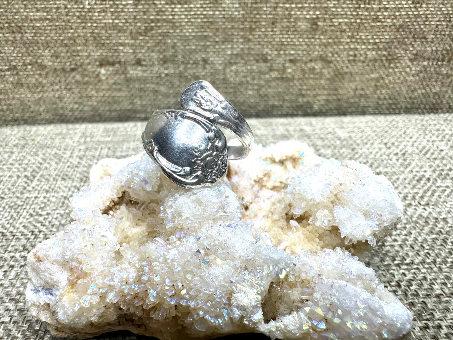 Spoon Ring Adjustable Sterling Silver