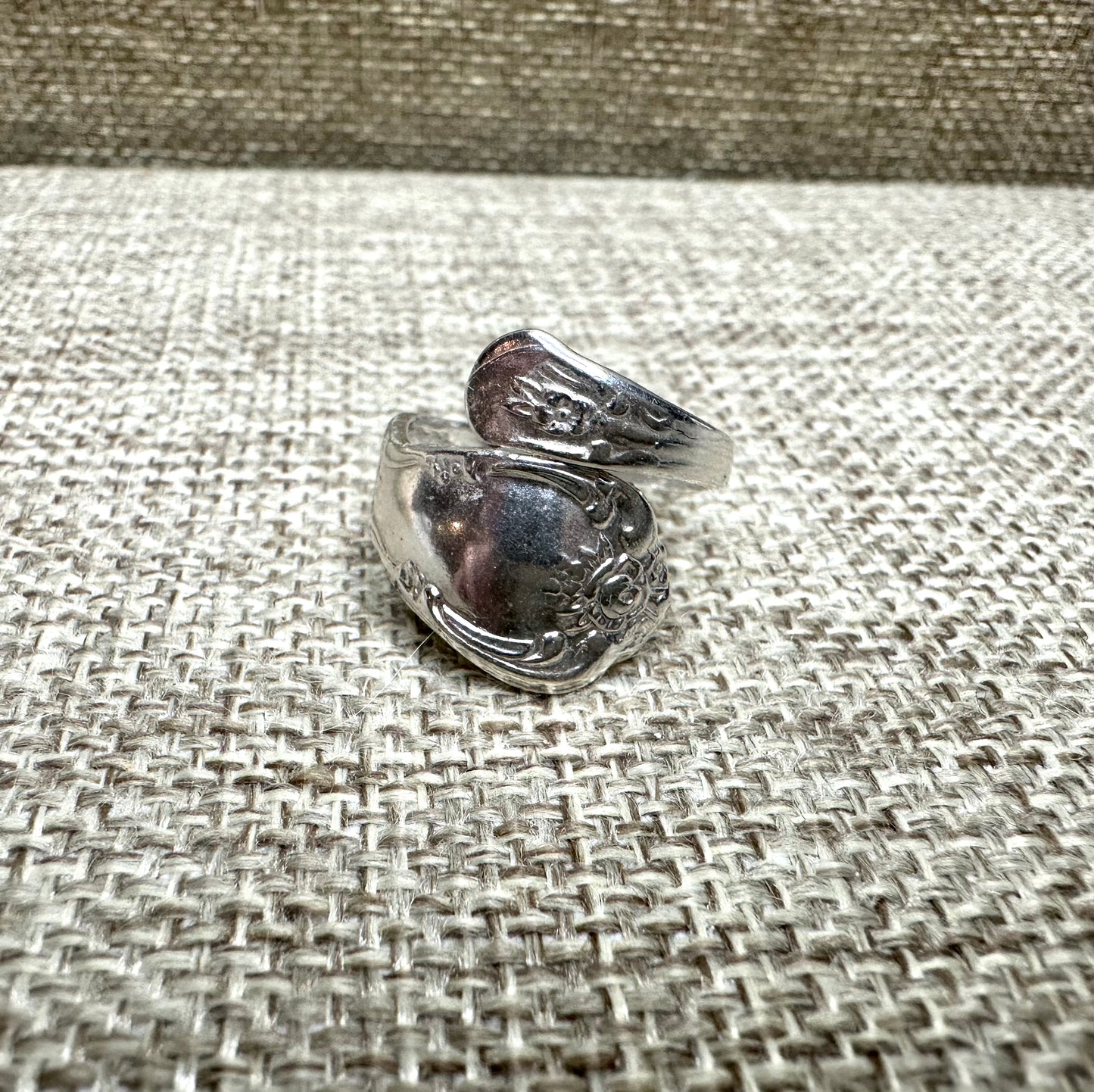 Spoon Ring Adjustable Sterling Silver