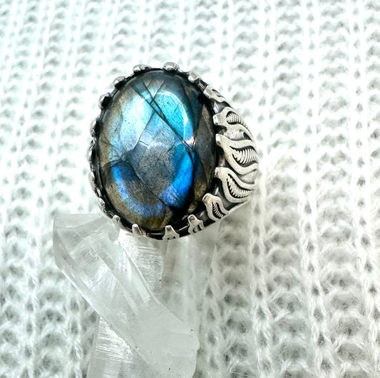 Labradorite Sterling Silver Ring