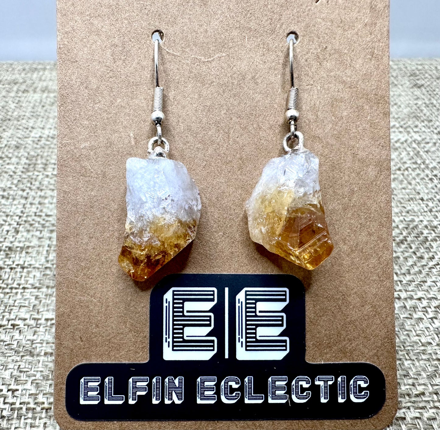 Natural Citrine Earrings