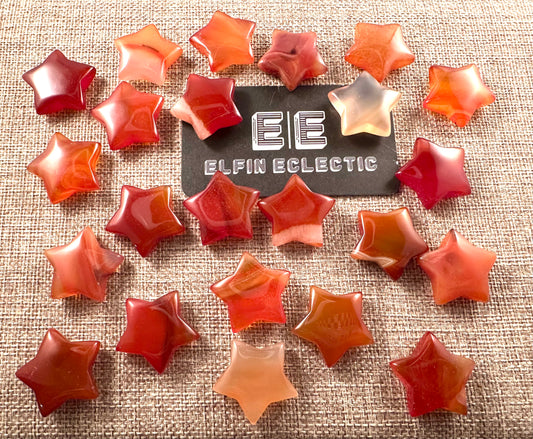 Carnelian Star Pocket Stone