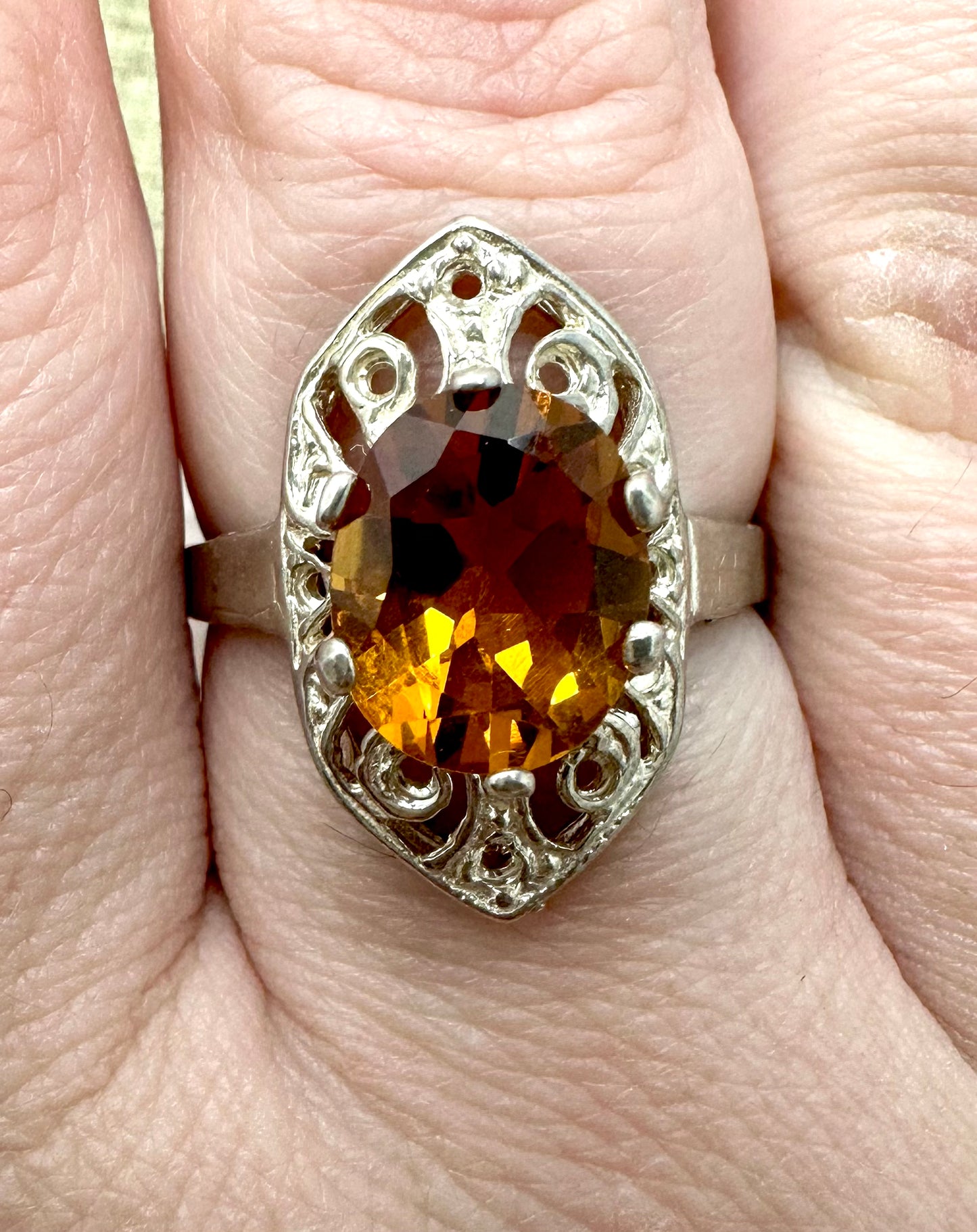 Citrine Sterling Silver Ring