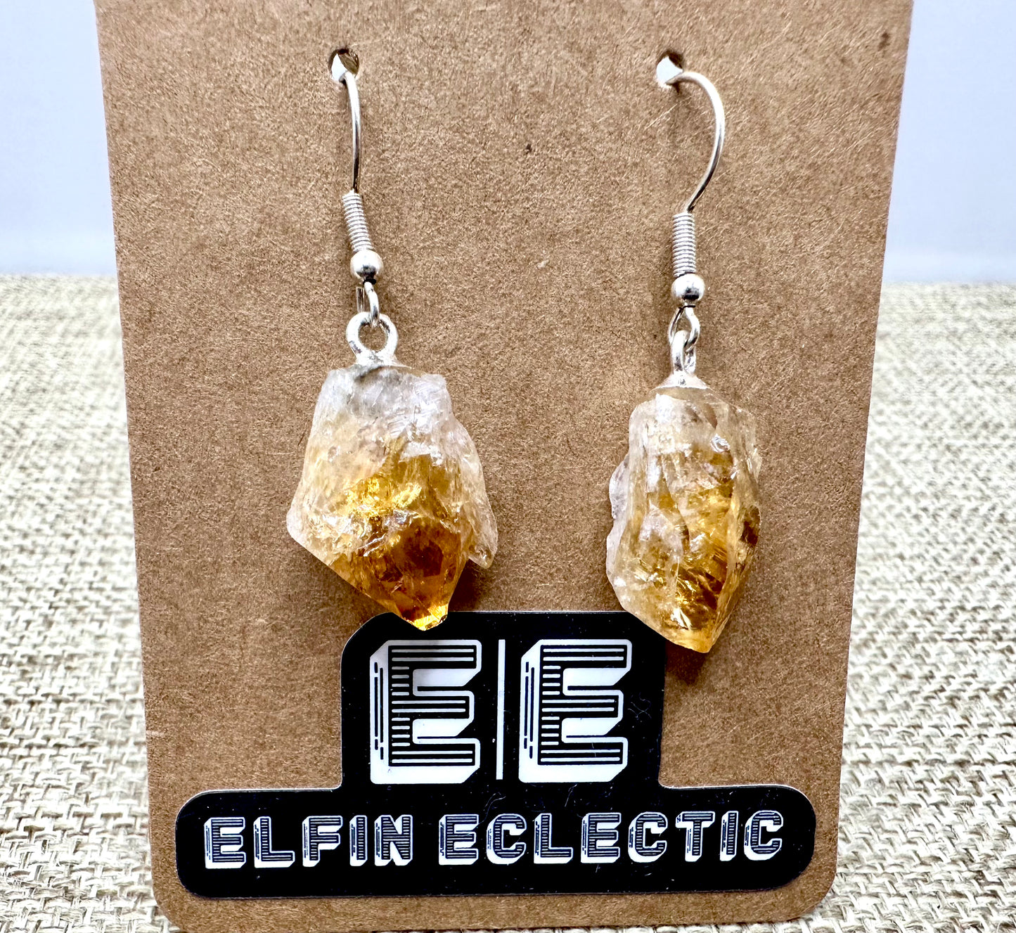 Natural Citrine Earrings